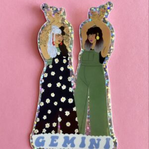 Gemini Glitter Sticker